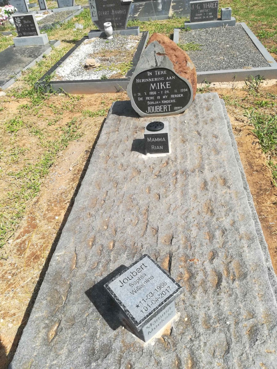 JOUBERT Mike 1956-1994 :: JOUBERT Sophia Willemina 1966-2017