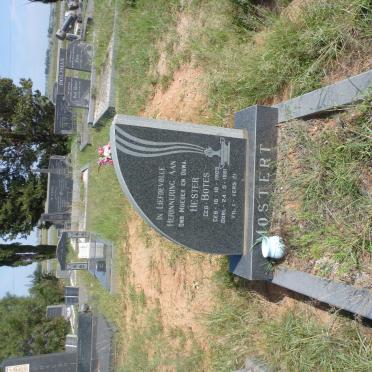 MOSTERT Hester nee BOTES 1905-1981