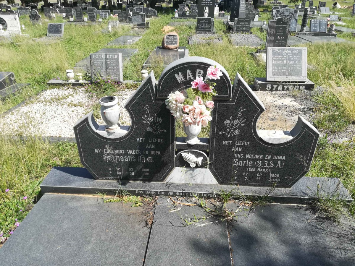 MARÉ H.G. 1908-1991 & S.F.S.A. MARX 1908-2000