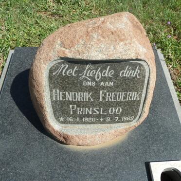 PRINSLOO Hendrik Frederik 1920-1989