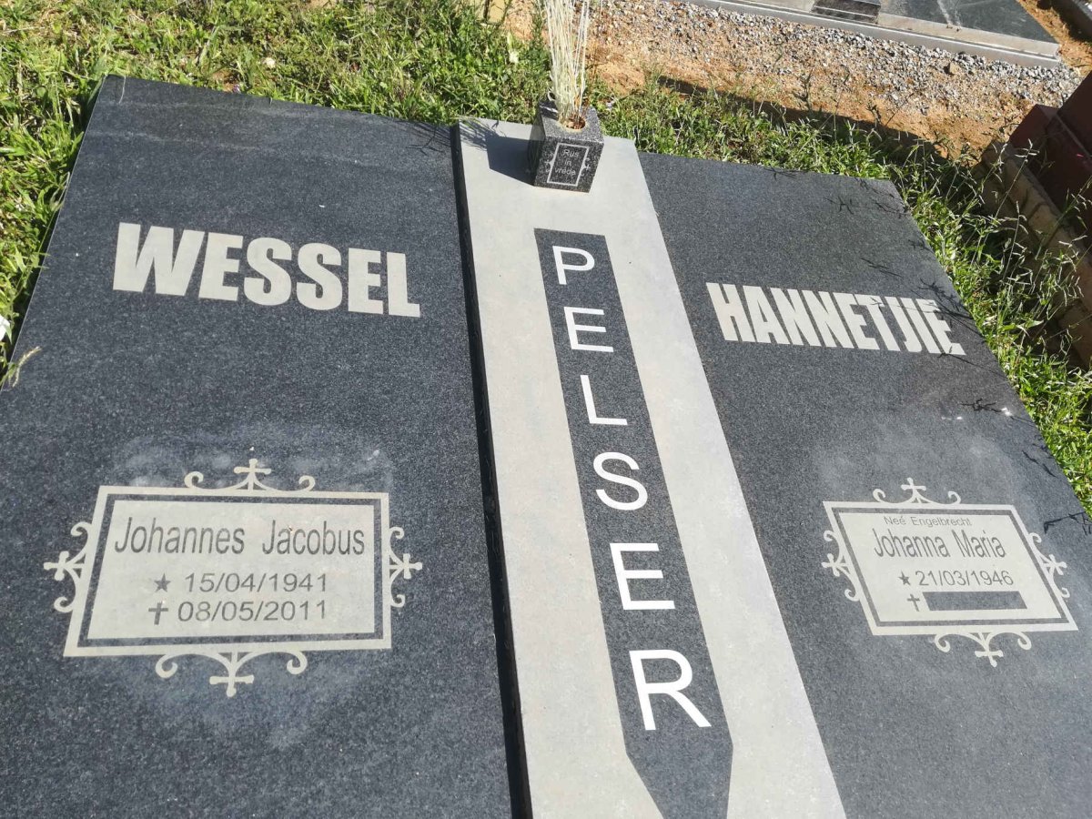 PELSER Johannes Jacobus 1941-2011 & Johanna Maria 1946-