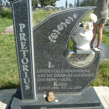 PRETORIUS Kosie 1931-2009