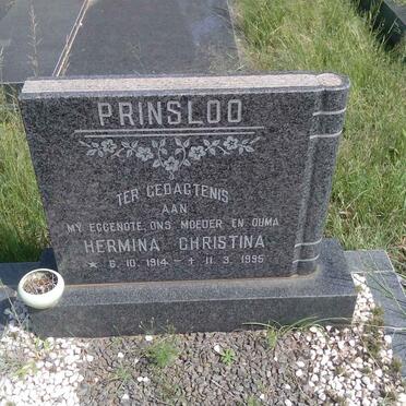 PRINSLOO Hermina Christina 1914-1995