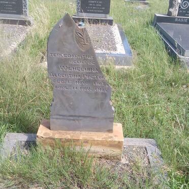 PRETORIUS Wilhelmina Albertina 1907-1910