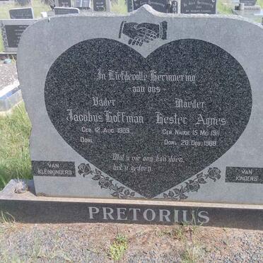 PRETORIUS Jacobus Hoffman 1909- &amp; Hester Agnes NAUDE 1911-1968