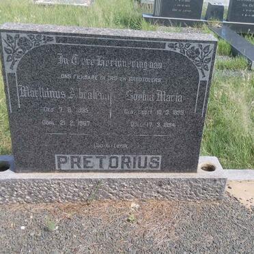 PRETORIUS Marthinus Abraham 1895-1967 &amp; Sophia Maria 1899-1994