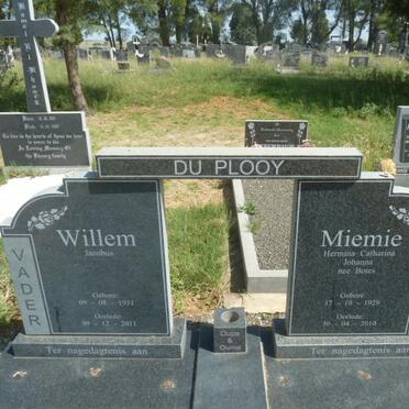 PLOOY Willem Jacobus, du 1931-2011 &amp; Miemie Hermina Catharina Johanna BOTES 1929-2010
