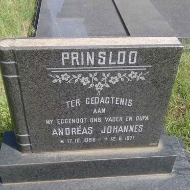 PRINSLOO Andreas Johannes 1896-1971