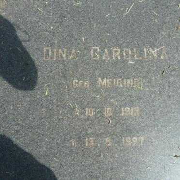 THOMPSON Dina Carolina nee MEIRING 1915-1997