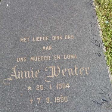 VENTER Annie 1904-1990
