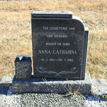COETZEE Anna Catharina 1911-1985