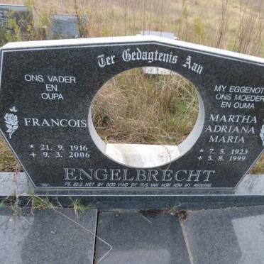 ENGELBRECHT Francois 1916-2006 &amp; Martha Adriana Maria 1923-1999