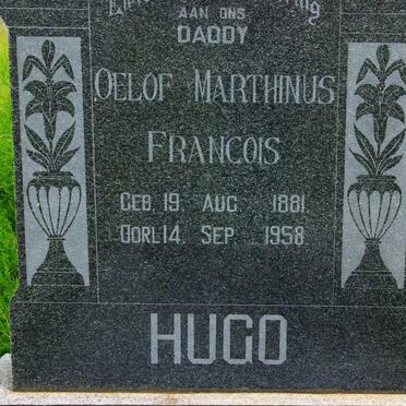 HUGO Oelof Marthinus Francois 1881-1958