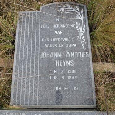 HEYNS Johann Andries 1902-1992