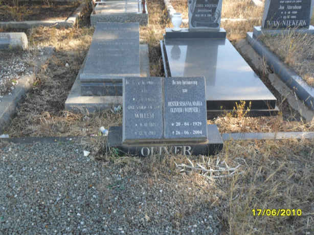 OLIVER Willem ?-? & Hester Susanna Maria WEPENER 1929-2004