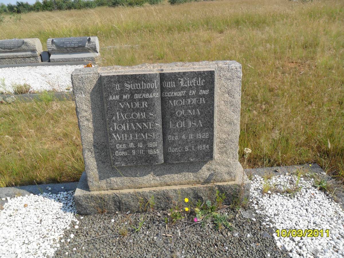 WILLEMSE Jacobus Johannes 1901-1955 & Louisa 1922-1994
