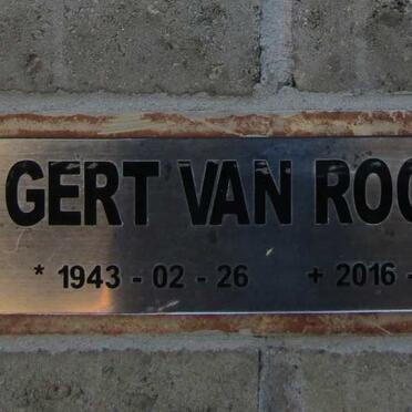 ROOYEN Gert, van 1943-2016