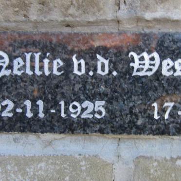 WESTHUIZEN Nellie, v.d. 1925-2011