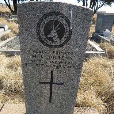LOURENS M.J. -1918