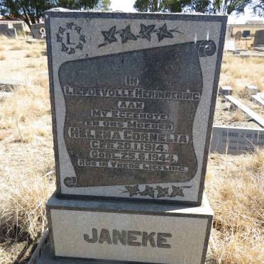 JANEKE Helena Cornelia 1914-1944