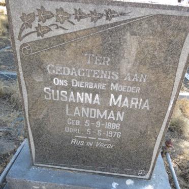 LANDMAN Susanna Maria 1886-1976