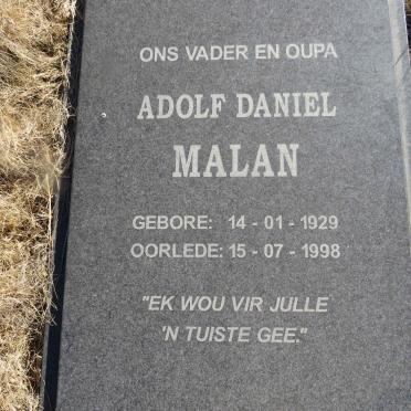 MALAN Adolf Daniel 1929-1998