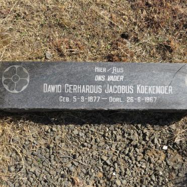 KOEKEMOER Dawid Gerhardus Jacobus 1877-1967