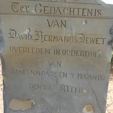 WET David Hermanus, de -1889