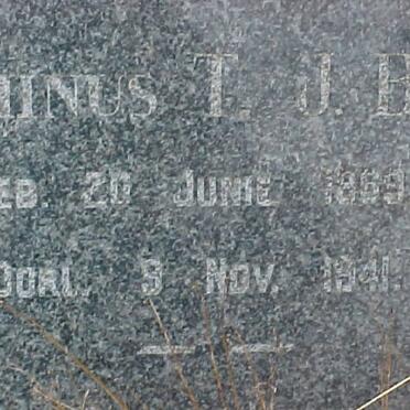 BESTER Marthinus T.J. 1869-1941