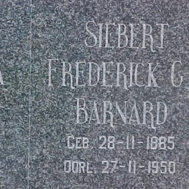 BARNARD Siebert Frederick C. 1885-1950 