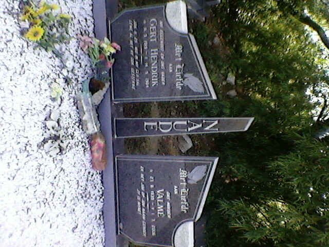 NAUDE Gert Hendrik ??-?? & Valme ??-??