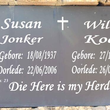 KOEN Willie 1932-2006 :: JONKER Susan 1937-2006