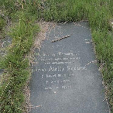 CHRISTOU Helena Aletta nee LOUW 1921-1992