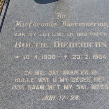 DIEDERICHS Boetie 1938-1984
