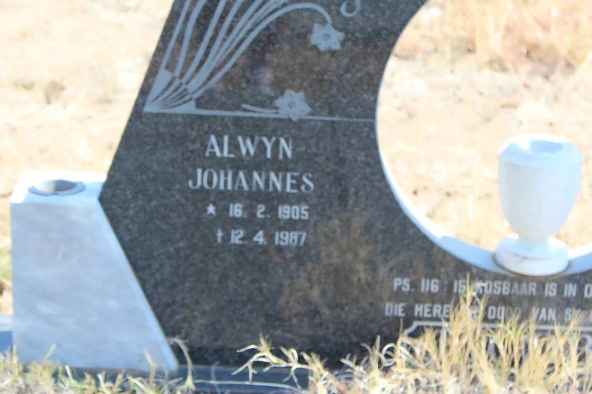 JACOBS Alwyn Johannes 1905-1987