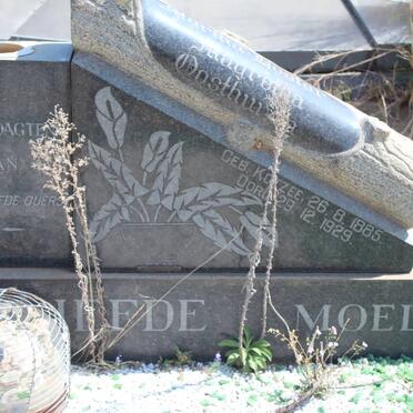 OOSTHUIZEN Gerhardus Josephus 1883-1936 &amp;  Martha Hester Magretha KOTZEE 1885-1929