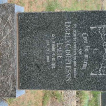 PLESSIS Engela C., du nee SWART 1910-1951