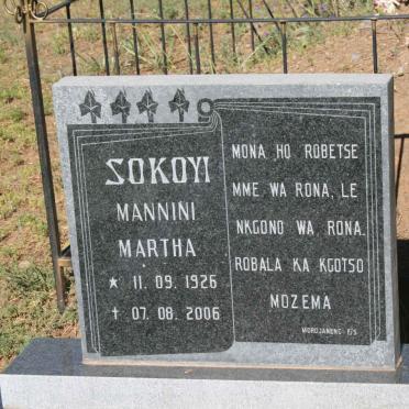 SOKOYI Mannini  Martha 1926-2006