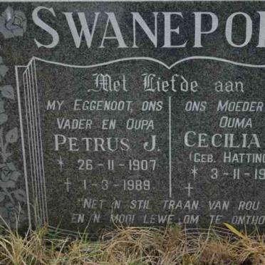 SWANEPOEL Petrus J. 1907-1989 &amp; Cecilia J. HATTINGH 1921-