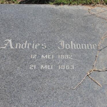 TONDER Andries Johannes, van 1892-1963