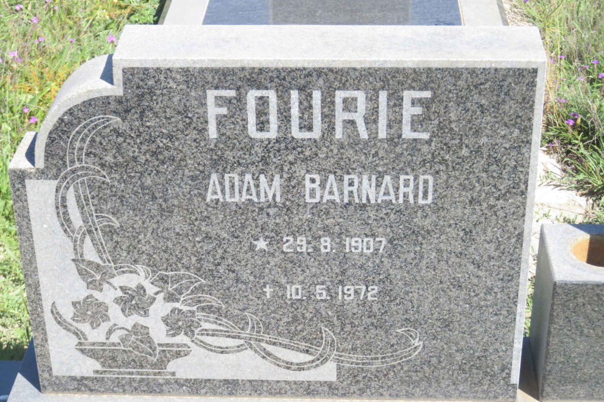 FOURIE Adam Barnard 1907-1972 & Margaretha C.W. LUBBE 1908-