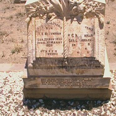 KLEYNHANS T.E. 1855-1929  &amp; R.C. ENGELBRECHT 1838-1931