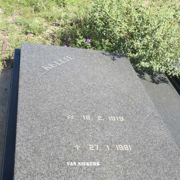 NIEKERK Kellie, van 1919-1981 &amp; Corrie 1928-2013