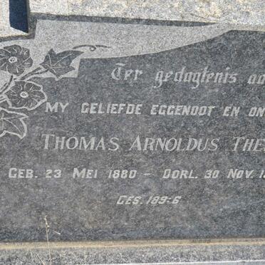 THERON Thomas Arnoldus 1880-1947 &amp; Anna Helena Sophia VAN TONDER 1889-1981