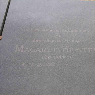 ZYL Margaret Hester  van, nee CHURCH 1912-