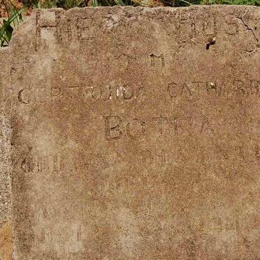 BOTHA Gertruida Catharina nee ?VAN DER MERWE