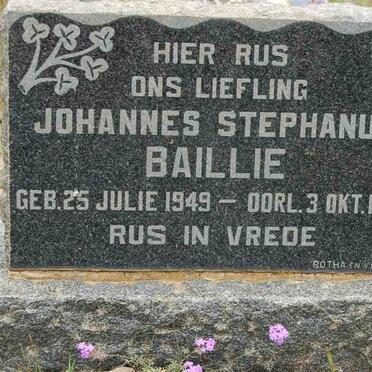 BAILLIE Johannes Stephanus 1949-1949