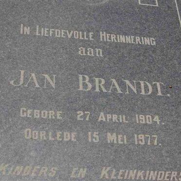 BRANDT Jan 1904-1977