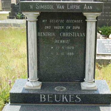 BEUKES Hendrik Christiaan 1929-1989