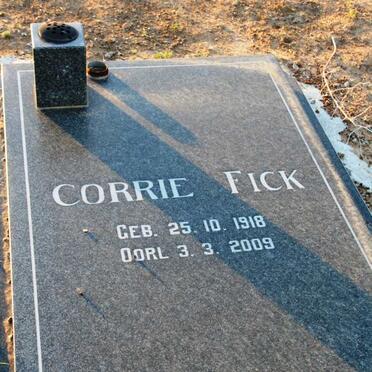 FICK Corrie 1918-2009